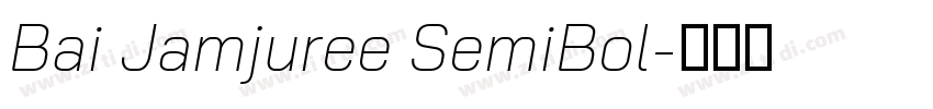Bai Jamjuree SemiBol字体转换
